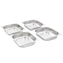 POJEMNIKI GASTRONOMICZNE 4 SZT. GN 1/2 65 MM STAL NIERDZEWNA