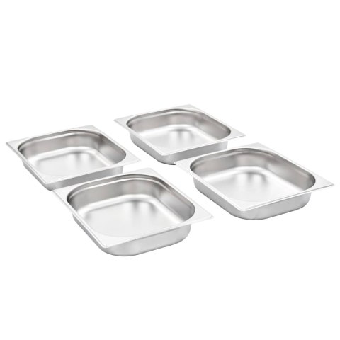 POJEMNIKI GASTRONOMICZNE 4 SZT. GN 1/2 65 MM STAL NIERDZEWNA