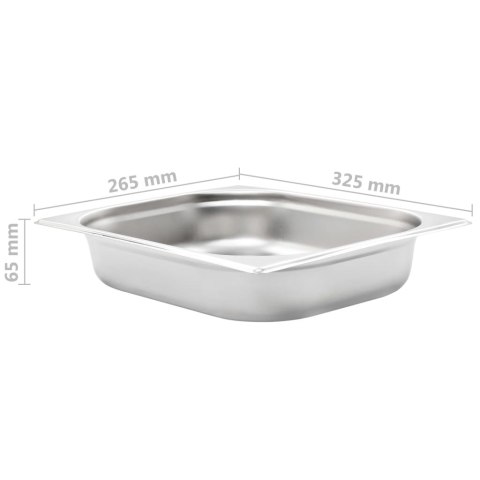 POJEMNIKI GASTRONOMICZNE 4 SZT. GN 1/2 65 MM STAL NIERDZEWNA