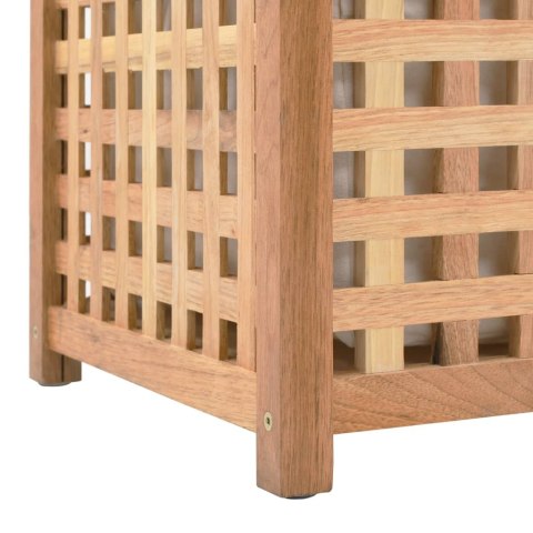 SKRZYNIA NA PRANIE 77,5X37,5X46,5CM LITE DREWNO ORZECHOWE