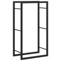 STOJAK NA DREWNO MATOWY CZARNY 50X28X94CM STALOWY