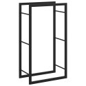 STOJAK NA DREWNO MATOWY CZARNY 50X28X94CM STALOWY