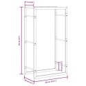 STOJAK NA DREWNO MATOWY CZARNY 50X28X94CM STALOWY