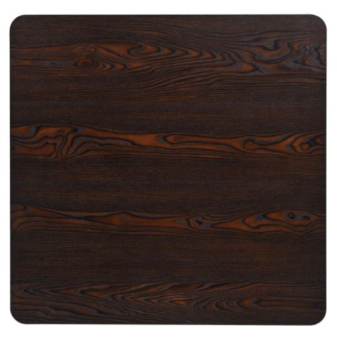 STOLIK BAROWY Z MDF NA STALOWEJ PODSTAWIE 80X80X75CM JESION
