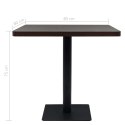 STOLIK BAROWY Z MDF NA STALOWEJ PODSTAWIE 80X80X75CM JESION
