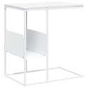 STOLIK BOCZNY BIAŁY 55X36X59,5CM MATERIAŁ DREWNOPOCHODNY