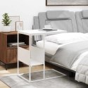 STOLIK BOCZNY BIAŁY 55X36X59,5CM MATERIAŁ DREWNOPOCHODNY