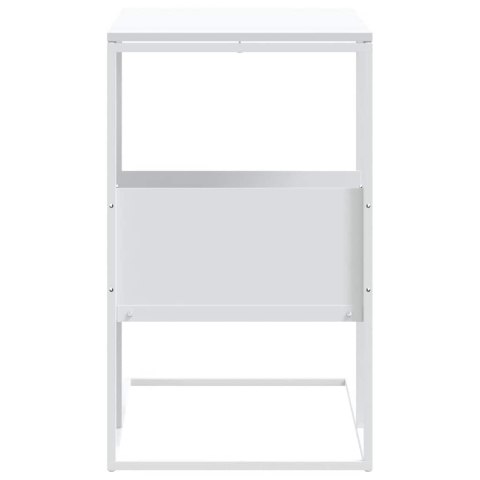 STOLIK BOCZNY BIAŁY 55X36X59,5CM MATERIAŁ DREWNOPOCHODNY