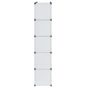 SZAFA MODUŁOWA Z 14 PRZEGRODAMI BIAŁA 37X146X180,5CM