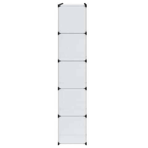 SZAFA MODUŁOWA Z 14 PRZEGRODAMI BIAŁA 37X146X180,5CM