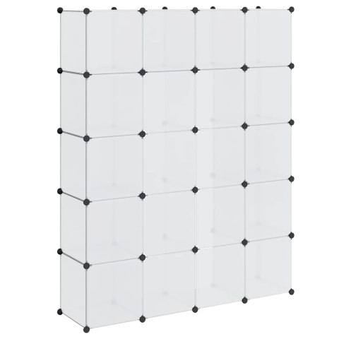 SZAFA MODUŁOWA Z 14 PRZEGRODAMI BIAŁA 37X146X180,5CM