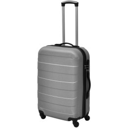 ZESTAW 3 WALIZEK PODRÓŻNYCH SREBRNY 45,5/55/66CM