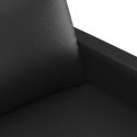 2-OSOBOWA SOFA CZARNA 120CM SZTUCZNA SKÓRA