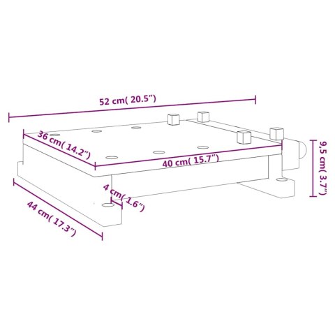 BLAT ROBOCZY Z IMADŁEM 52X44X9,5CM LITE DREWNO AKACJOWE