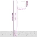 FLAGA WIELKIEJ BRYTANII Z MASZTEM 6,08 M ALUMINIUM