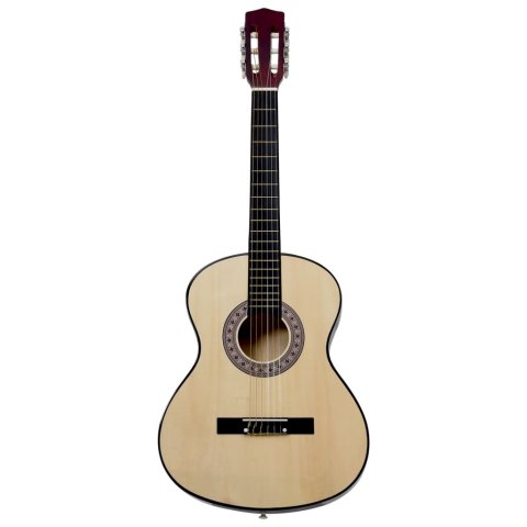 GITARA KLASYCZNA DLA POCZĄTKUJĄCYCH, 4/4, 39", Z POKROWCEM