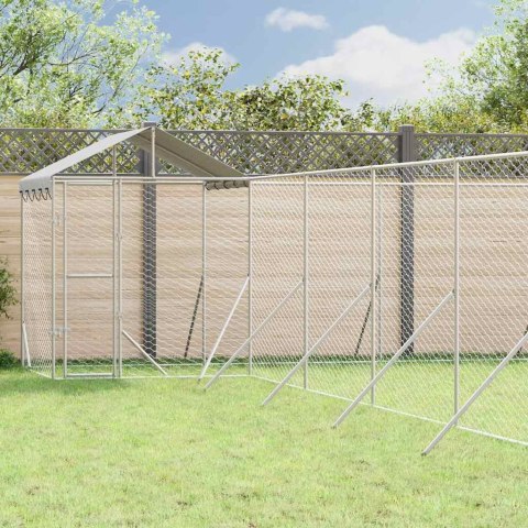 KOJEC DLA PSA Z DACHEM SREBRNY,12X12X2,5M STAL GALWANIZOWANA