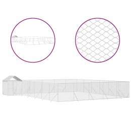 KOJEC DLA PSA Z DACHEM SREBRNY,12X12X2,5M STAL GALWANIZOWANA