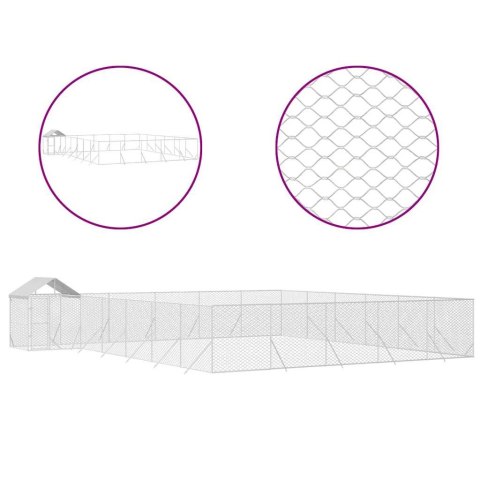 KOJEC DLA PSA Z DACHEM SREBRNY,12X12X2,5M STAL GALWANIZOWANA