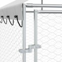 KOJEC DLA PSA Z DACHEM SREBRNY 14X2X2,5M STAL GALWANIZOWANA