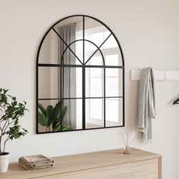 LUSTRO ŚCIENNE CZARNE 80X40CM ZAKOŃCZONE ŁUKIEM ŻELAZO