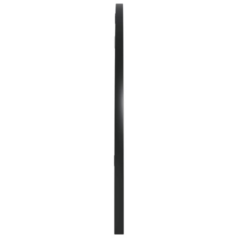 LUSTRO ŚCIENNE CZARNE 80X40CM ZAKOŃCZONE ŁUKIEM ŻELAZO