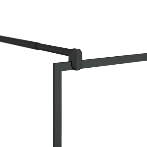 ŚCIANKA PRYSZNICOWA PRZEZROCZYSTE SZKŁO ESG 100X195CM CZARNA