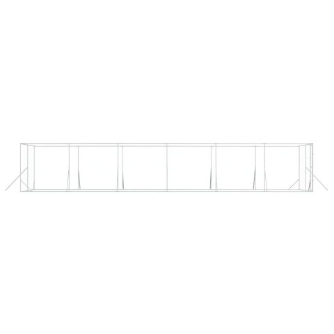 KOJEC ZEWNĘTRZNY DLA PSA 4X12X2 M STAL GALWANIZOWANA