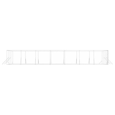 KOJEC ZEWNĘTRZNY DLA PSA 6X14X2 M STAL GALWANIZOWANA