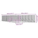 KOJEC ZEWNĘTRZNY DLA PSA 6X14X2 M STAL GALWANIZOWANA