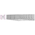 KOJEC ZEWNĘTRZNY DLA PSA 6X14X2 M STAL GALWANIZOWANA