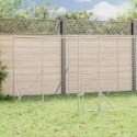 KOJEC ZEWNĘTRZNY DLA PSA SREBRNY 4X4X2 M STAL GALWANIZOWANA