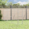 KOJEC ZEWNĘTRZNY DLA PSA SREBRNY 6X6X2 M STAL GALWANIZOWANA