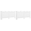 OSŁONY NA KALORYFER GRZEJNIK 2 SZT. BIAŁE 172X19X81,5CM MDF