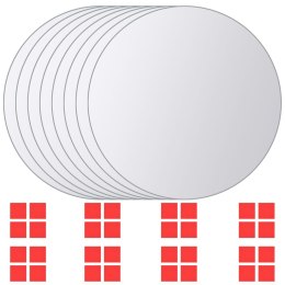 PŁYTKI LUSTRZANE 16 SZT. OKRĄGŁE SZKŁO