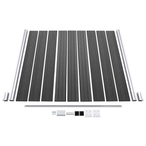 ZESTAW OGRODZENIOWY Z WPC 965X(105-186)CM CZARNY