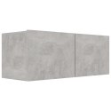 SZAFKI TELEWIZYJNE 4 SZT. SZAROŚĆ BETONU 80X30X30CM