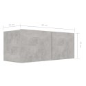SZAFKI TELEWIZYJNE 4 SZT. SZAROŚĆ BETONU 80X30X30CM