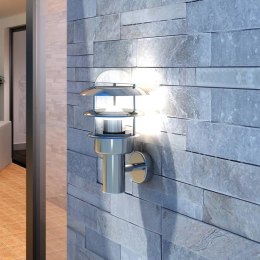 LAMPA ŚCIENNA ZEWNĘTRZNA OGRODOWA E27 STAL NIERDZEWNA IP44 KLASYCZNA STYL