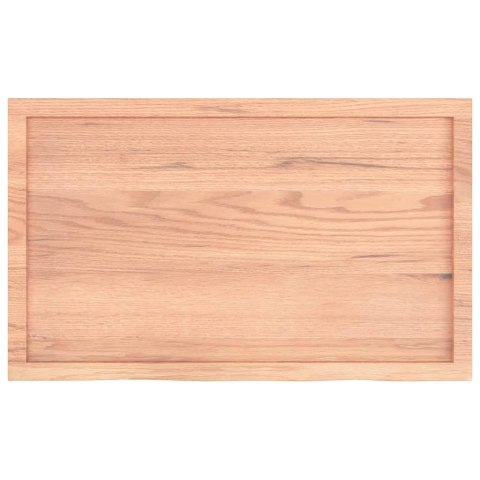 BLAT DO ŁAZIENKI JASNOBRĄZOWY 100X60X(2-4)CM LITE DREWNO