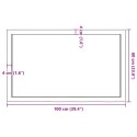 BLAT DO ŁAZIENKI JASNOBRĄZOWY 100X60X(2-4)CM LITE DREWNO