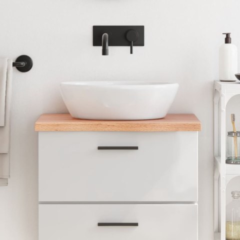 BLAT DO ŁAZIENKI JASNOBRĄZOWY 60X30X(2-4)CM LITE DREWNO
