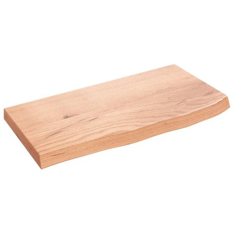 BLAT DO ŁAZIENKI JASNOBRĄZOWY 60X30X(2-4)CM LITE DREWNO