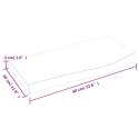 BLAT DO ŁAZIENKI JASNOBRĄZOWY 60X30X(2-4)CM LITE DREWNO