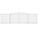 KOSZE GABIONOWE 9 SZT 400X50X100/120CM GALWANIZOWANE ŻELAZO