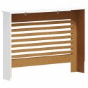 OSŁONY NA KALORYFER GRZEJNIK 2 SZT. BIAŁE 112X19X81,5CM MDF