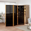 PARAWAN 3-PANELOWY CZARNY 210X180CM