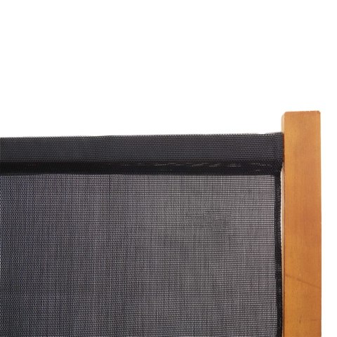 PARAWAN 3-PANELOWY CZARNY 210X180CM