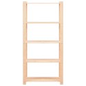 REGAŁY Z 5 PÓŁKAMI 2 SZT. 80X38X170CM SOSNA 250 KG