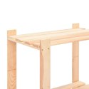 REGAŁY Z 5 PÓŁKAMI, 3 SZT., 80X38X170 CM, SOSNA, 250 KG